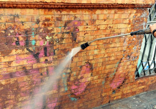 Brick Graffiti Cleaning in West Chester